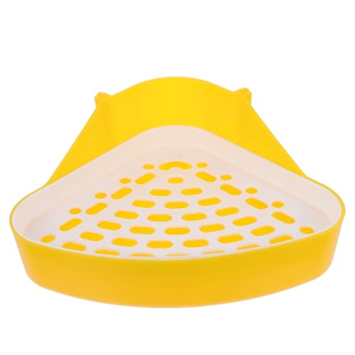 Kisangel 3er-Box Urinal Für Haustiertöpfe Pet Häschen Toilette Kleintier Toilette Katzenklo Für Heimtierbedarf Kaninchen-eckklo Kaninchentoilette Kleine Haustiertoilette Abs Weiß von Kisangel