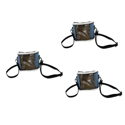 Kisangel 3st Hamster Aus Tasche Outdoor-Tasche Für Haustiere Kleine Tragetasche Für Hunde Blaue Einkaufstasche Hamstertragetasche Haustierreisen Tragbare Tragetaschen Für Haustiere Stoff von Kisangel