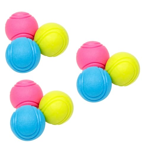 Kisangel Tennisball Katze 3st Klangknoten Haustierspielzeug Haustier-Tennisball Zum Kauen Kleines Welpenspielzeug Kauspielzeug Hundespielzeug Kaubälle Für Hunde Jugueten Ball Klein von Kisangel