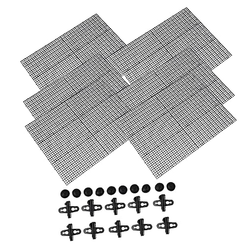 Kisangel 4 Sets Aquarium-Trennwand Eierkisten-Gitter Schwarzes Serviertablett Aquarium-Filter-Bodenschale Sumpf-Trenner Eierkisten-Panel Aquarium-Filter Wassertank Boden Aus von Kisangel