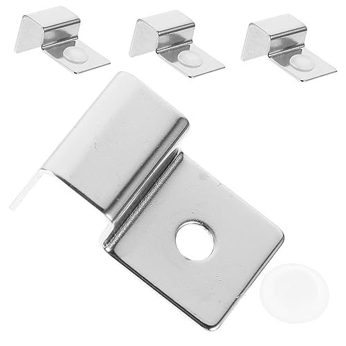 Kisangel 4 Stück Edelstahl Deckelhalter Für Aquarien Robuste Glasabdeckungs Clips Mit 10 Mm Halterung Für Sichere Befestigung Ideal Für Aquarium Mit Unterschrank Und Kellerfenster von Kisangel