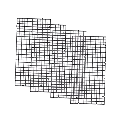 Kisangel Schwarz Aquarium Grid Teiler Fisch Tank Net 4 Stück Braten Segregation Bord Klemme von Kisangel