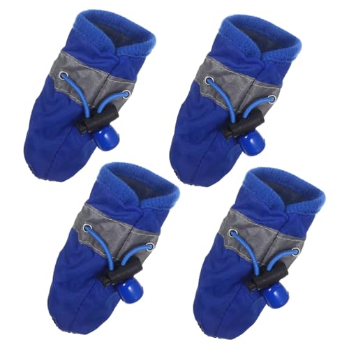 Kisangel 4 Stück Hundeschuhe Booties Xs Bis Mittelgroße Hunde Hundeschuhe Für Outdoor-aktivitäten von Kisangel