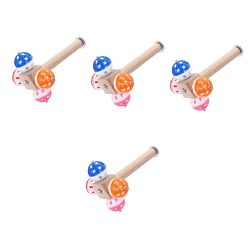 Kisangel 4stücke Papageien Sitzstange Mit Rotationsball Holz Spielzeug Für Vogelkäfig Komfortable Und Strukturierte Oberfläche Für Wellensittiche Und Andere Vögel Fördert Kisangel 4stücke Papageien Sitzstange Mit Rotationsball Holz Spielzeug Für Vogelkäfig Komfortable Und Strukturierte Oberfläche Für Wellensittiche Und Andere Vögel Fördert von Kisangel