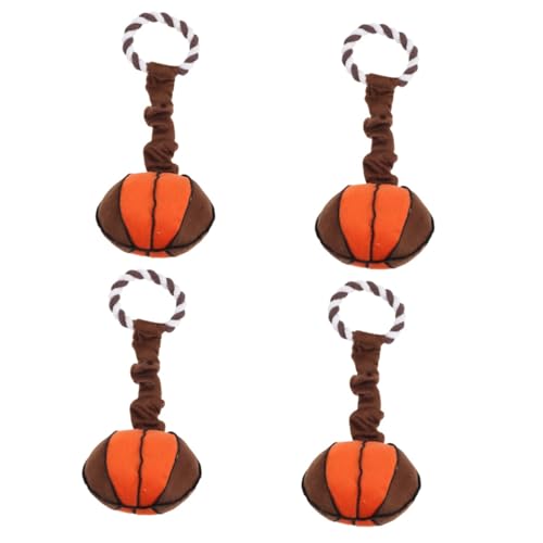 Kisangel 4 Stück Spielzeugball für Haustiere Interactive Dog Toys Dog chew Toy Welpenspielzeug Puzzlespielzeug für Welpen Spielzeuge Kauspielzeug für Hunde Hundespielzeug Backenzahn Dicke von Kisangel