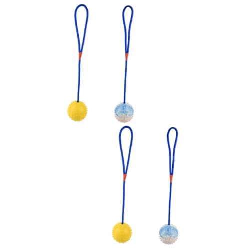 Kisangel 4 Stück Spielzeugball für Haustiere kauspielzeug welpe Dog chew Toy schmeiß es Eier kleines Hundespielzeug Spielzeuge Gummiballspielzeug für Hunde Kauspielzeug für Hunde Backenzahn von Kisangel