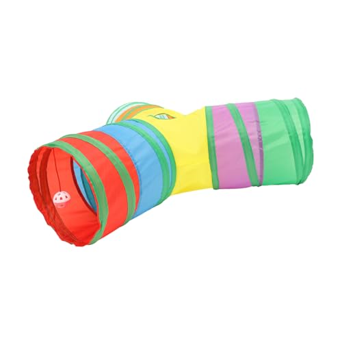 Kisangel 4 Stück y Katzentunnel interaktives katzenspielzeug Interactive cat Toy Spielzeug für einsame Katzen Katze Spielzeug cat Toys Hase abspielen Lauf Bohren Zubehör Hauskatze Polyester von Kisangel