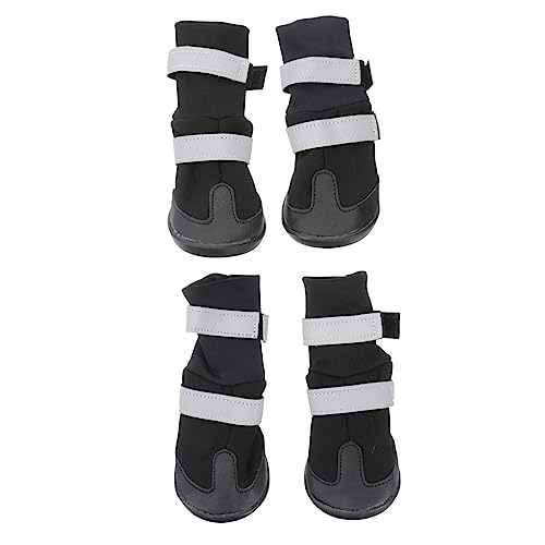 Kisangel 4 Stück hundeschuhe wasserfeste Schuhe Booties für Hundepfoten Pfotenschutz für Hundestiefel Winter warm Socken Schneestiefel Haustier Hund Winterschuhe Hund warme Stiefel der Hund von Kisangel