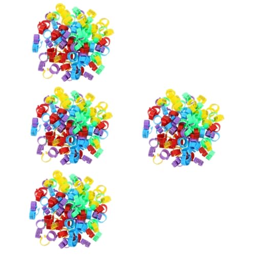 Kisangel 400 Stück Henne Taube Fußkettchen Wachtelbeinbänder Huhn Identifikationsbeinbänder Hühnerbeinbänder Vogelbänder Identifikationswerkzeug Für Geflügel Vogel Fußringe Vogel von Kisangel