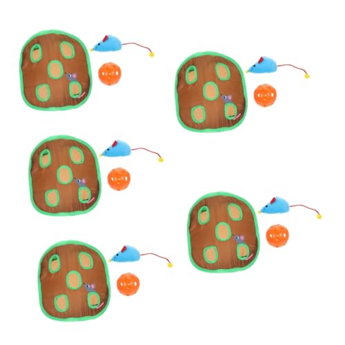 Kisangel Haustier Tunnel Interessante Spiele Für Katzen 5 Sets Katzenlaufspielzeug Mit Neun Löchern Stoff Der Katze von Kisangel