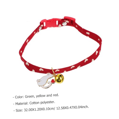 Kisangel 5 Stück Verstellbare Haustierhalsbänder mit Metallschnalle und Glocke Kleine Bunte aus Robustem Baumwoll Polyester Sichere und Auffällige Halsketten für Katzen und Kleine Hunde Kisangel 5 Stück Verstellbare Haustierhalsbänder mit Metallschnalle und Glocke Kleine Bunte aus Robustem Baumwoll Polyester Sichere und Auffällige Halsketten für Katzen und Kleine Hunde von Kisangel