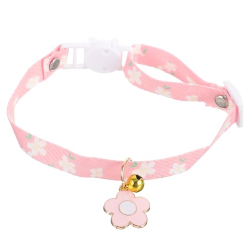 Kisangel 5St Haustierhalsband sicherheitsschloss hundezubehör abbrechbare Kätzchenhalsbänder Outdoor- verstellbares Katzenhalsband Welpenhalsband einstellbar Zubehör Kette Baumwolle von Kisangel