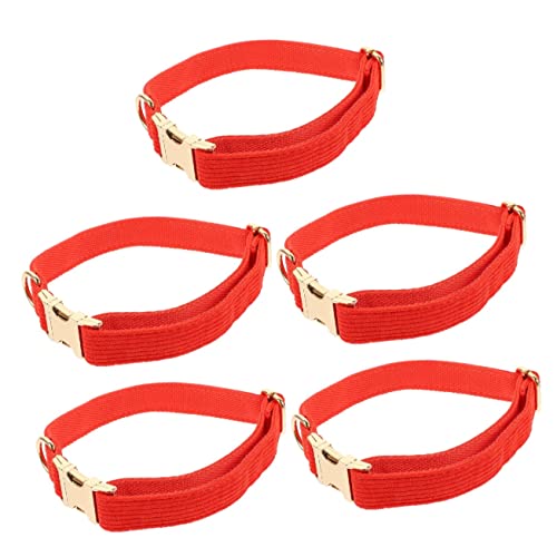 Kisangel 5St Hundehalsband Halsband für Haustiere Haustier Krawatten Christmas Weihnachten eine Halskette weihnachtsdeko Hundehalskette Haustier dekor Schnalle schmücken dekorativer Kragen von Kisangel