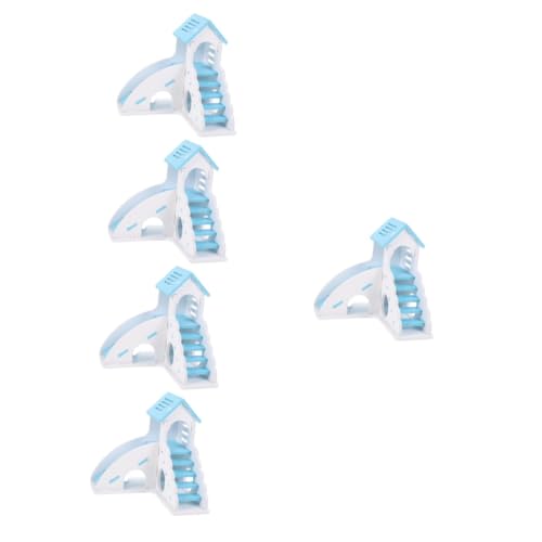 Kisangel 5st Hamster-Spielzeug Spielzeug Für Igel Spielzeug Zum Leiterklettern Rattenversteck Spielzeug Kletterspielzeug Für Hamster Versteckhaus Für Hamster Beißen- Nest PVC Sky-Blue von Kisangel