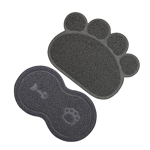 Kisangel 6 STK Haustiermatte Hunde Matte hundepolster fütterungsmatte für welpen Hundenapfmatte Tischsets Tischset für Katzenfutter Katze Fressnapf Pad füttern rutschfeste Matte Teppich PVC von Kisangel