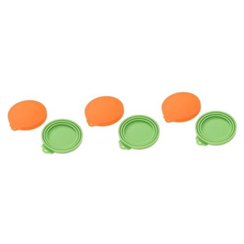 Kisangel 6 STK kann für Haustier abdecken Silicone can lid Reusable can lid Aufbewahrung von Tiernahrung Katzenfutter Haustierzubehör Tierfutter Silikon kann abdecken verdreifachen Geschirr von Kisangel