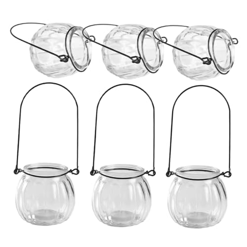 Kisangel 6 Stück Glas Wandbehang Pflanzgefäße Für Zimmerpflanzen Hängende Anzuchtgläser Wandpflanzgefäß Zimmerterrarium Hydrokulturvasen Klares Glas Für Wohn- Und Bürodekoration Kisangel 6 Stück Glas Wandbehang Pflanzgefäße Für Zimmerpflanzen Hängende Anzuchtgläser Wandpflanzgefäß Zimmerterrarium Hydrokulturvasen Klares Glas Für Wohn- Und Bürodekoration von Kisangel