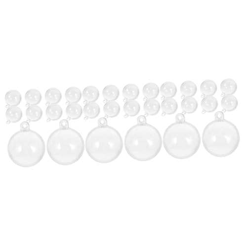 Kisangel 60 STK Fischbecken Schwimmen Hängende Kugeln Ornamente Befüllbare Kugeln Ornament Leere Transparente Kugel Betta-fischball-Spielzeug Aquarienkugel Dekoration Klare Kugel PVC von Kisangel