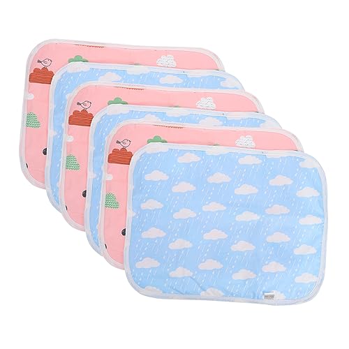 Kisangel 6St pet pinkelmatte waschbare pinkelpads für Hunde Hamster Bett Matte Zwinger Käfig Hamster einstreu Hamster Bettwäsche Hamstermatten Schlafnest für Hamster Oberfläche Baumwolle von Kisangel