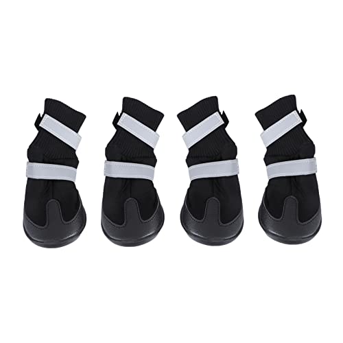 Kisangel 8 STK Hund warme Stiefel hundeschuhe hundepfote Dog Shoes Katzenschuhe Traktionskontrolle Hundesocken Schneestiefel Stiefel für Haustierhunde Haustier Hund Winterschuhe Langer Lauf von Kisangel