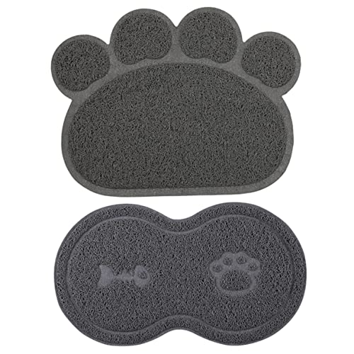 Kisangel 4sets Katze Hund Fütterung Matte Nicht-tischset Pad Mai Weich-PVC Für Einfache Reinigung 2 Stücke * 4 von Kisangel