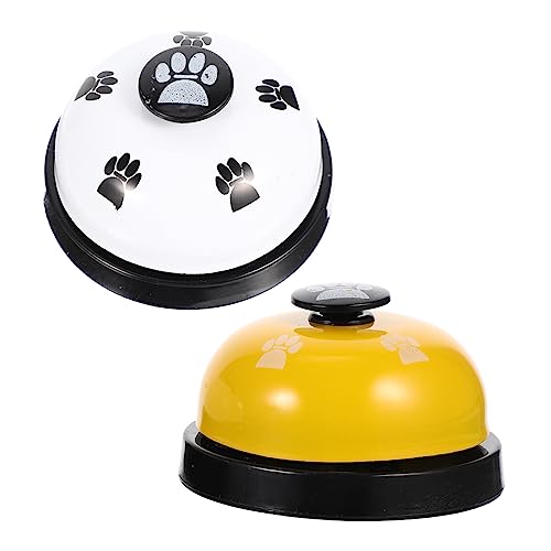 Kisangel 8 STK Haustier Glocken Spielzeug pet Supplies haustierbedarf Katze Hund sprechende Summer Türklingel Spielzeuge Glocke für Hundefutter Pet-Presse-Glocke Hündchen läute die Glocke von Kisangel