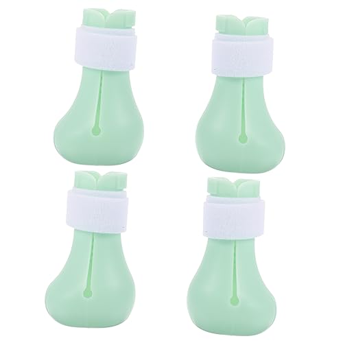 Kisangel 8 STK Katzenfüße Katzenpflegezubehör Schuhe Für Kätzchen Katzenschuhe, Um Kratzer Zu Vermeiden Katzennagelabdeckungen Cat-Nails-Stiefel Badestiefel Für Katzen Light Green Kieselgel von Kisangel