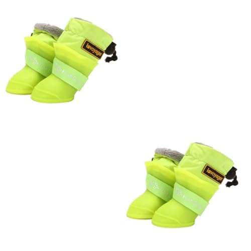 Kisangel 2 Sets Schutzstiefel Für Hundepfoten Regenschuhe Für Hunde Größe M Direktionale Regenstiefel Für Haustiere 4 Stück X 2 von Kisangel