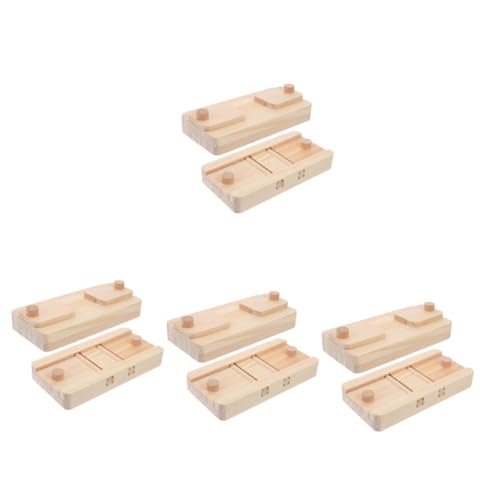 Kisangel 8 Teiliges Futterspielzeug Aus Holz Für Hamsterfutter Versteckter Ort Für Haustiere Leckereien Versteckspielzeug Hamsterfutter Versteckspielzeug Futterspender Für Haustiere von Kisangel