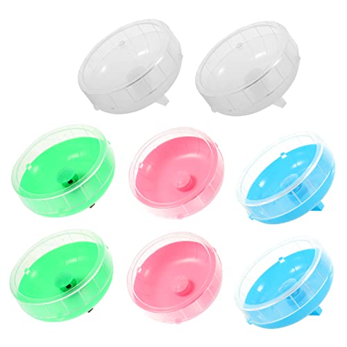 Kisangel 8St Laufrad für Hamster hamsterspielzeug Hamster Hamster Energy Transparent Hamster Wheel Hamster Toys Chinchilla-Rad Tank Haustier Rennmaus Plastik von Kisangel