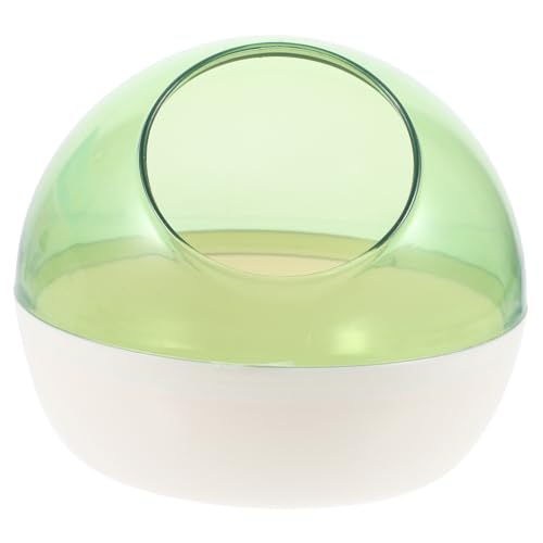 Kisangel Badezimmerzubehör für Hamster Wurf Deckel Haustierbedarf Plüsch Sandspielzeug Hamster klo Hamster sandbad Hamster Badezimmer Hamster-Badewanne Hamsterbadewanne Plastik Light Green von Kisangel