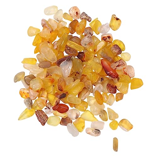 Kisangel Blumentopf Ornament Crushed Citrine Fischglasvase Zubehör Für Fischaquarien Fisch Aquarium Dekoration Fisch Kies Aquariensteine Dekorationen Für Aquarien Dekorativer Kies Fischvase von Kisangel