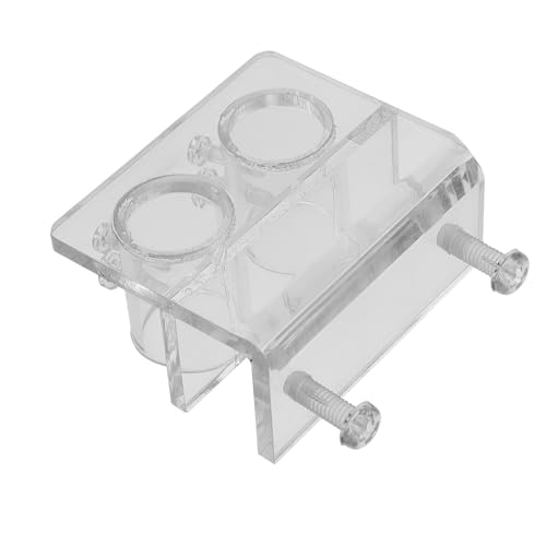 Kisangel Aquarium Wasserclip Mit Doppel Slots Transparenter Schlauchhalter Für Wasserbehälter Stabile Halterung Für Aquarien Schläuche Und Fütterungsschläuche Und Praktisch von Kisangel