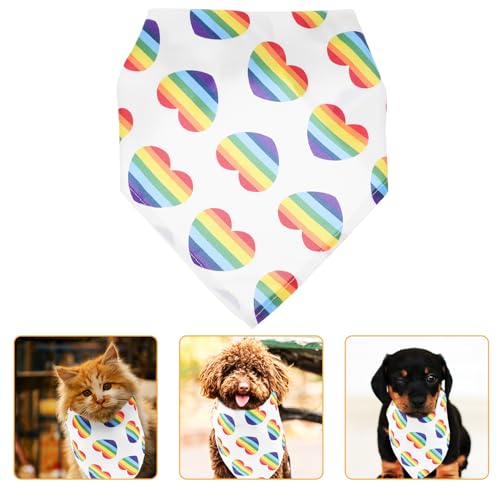 Kisangel Dreieckstuch für Haustiere Hundedecke Kühlweste für Haustiere Schal Plüsch pet Supplies haustierbedarf Hundegeburtstag dreieckiges Bandana dreieckiges Bandana für Hunde Polyester von Kisangel