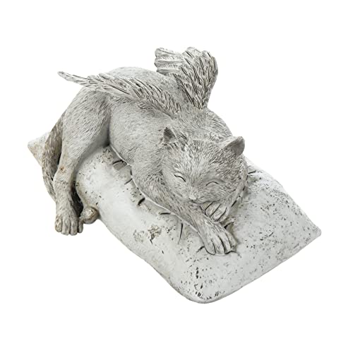 Kisangel Engel Katze Ornamente Katzenfiguren Erinnerungsornament für Hunde und Katzen Haustier-Denkmal Engel-Hunderahmen katzenangel Katzen Angel Katze Engel Haustier Gedenkkatzenengel Harz von Kisangel