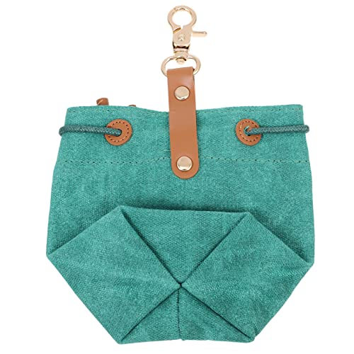 Kisangel Futterautomat für Haustiere Halter Taschen zur Aufbewahrung von Lebensmitteln Bote hundefutterbeutel Dog Treat Bag Tasche behandeln verschleißfeste Leckerlitasche Segeltuch Green von Kisangel