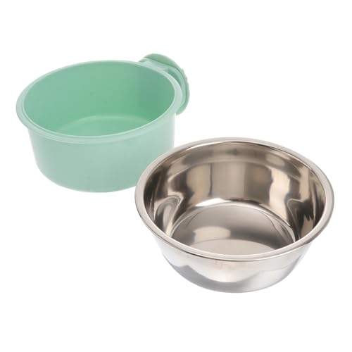 Kisangel Futterautomat für Haustiere pet Water Bowl Haustiersachen Hundefutter Futterspender katzennäpfe Haustiernapf Green von Kisangel