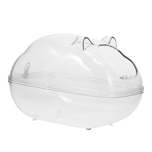 Kisangel Hamster Badezimmer Badewanne Für Hamster Transparente Hamster Badewanne Hamster Haustier Badebehälter Haustier Badewanne Kleiner Haustier Badebehälter Haustierbedarf Hamster von Kisangel