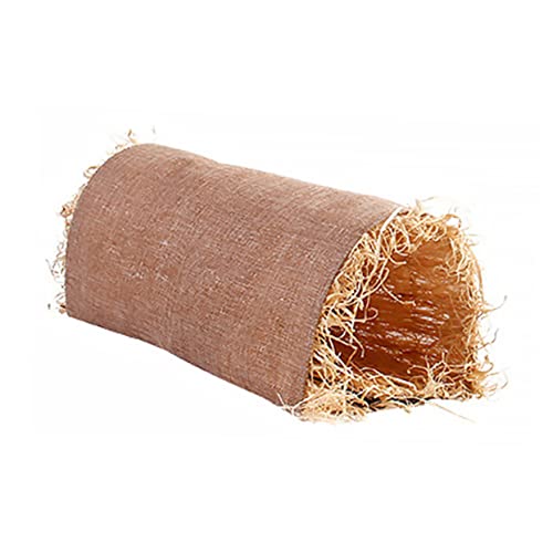 Kisangel Hamster Tunnel Kaninchen Schlafender Grastunnel Kaninchenbettmatte Rattenfalle Gemütliches Höhlen-hundebett Kaninchenstall Katze Bananenbett Hasen Käfig Betten Heu Khaki Bast von Kisangel