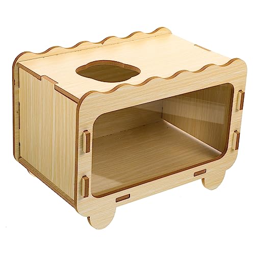 Kisangel Leichte Hamster Holz Nest Bett Spaß Graben Spielzeug für Pet Kompakte und von Kisangel