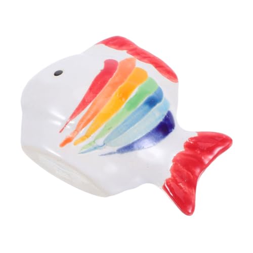 Kisangel Handbemalte Farbige Keramik-fischfigur Naturnahe Schwimmende Aquarium-deko Gestreifte Porzellan-fischstatue für Teiche Wassergärten und Zaubergarten-aquarien Kisangel Handbemalte Farbige Keramik-fischfigur Naturnahe Schwimmende Aquarium-deko Gestreifte Porzellan-fischstatue für Teiche Wassergärten und Zaubergarten-aquarien von Kisangel