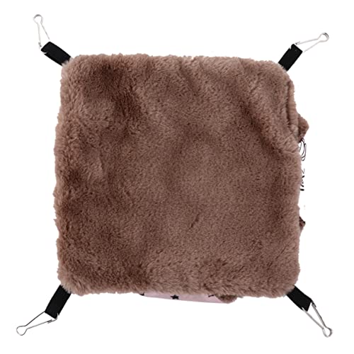 Kisangel Haustier Hamster diao hamsterbett Hamster schaukel haustierfeldbett pet Bed Meerschweinchen-Hängematte Haustierkäfig-Hängematte Plüsch Hängematte Haustierbett Polyester Rosa von Kisangel