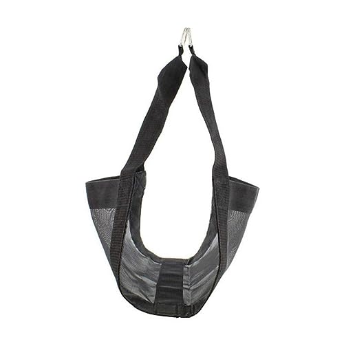 Kisangel Haustier-Spreizer Hamster kleines hundegeschirr Transportbox für Haustiere Pet Weighing Sling Small Animal Weighing Sling Haustierbedarf kleine Tiere wiegen Schlinge Nylon Black von Kisangel