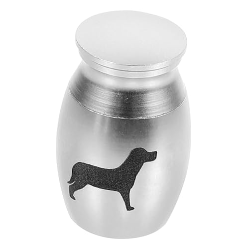 Kisangel Haustier Urne Urin Haustierurnen Medaillon Hundedenkmal Tücher Pfote Mini urne Mini-Urne eincremehilfe Haustiere Urne für Hundeasche Urnen für Asche Erwachsener Legierung Silver von Kisangel