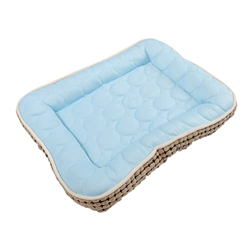 Kisangel Haustiermatte Haustierkühlkissen für Hunde Outdoor-Decke selbstkühlende hundematte haustierbett pet Bed sitzkissen Welpenbett Heimtierbedarf Cooles gefühl Hundeunterlage Baumwolle von Kisangel