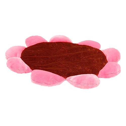 Kisangel Haustiermatte Plüschtiere Nestmatte für Haustiere Haustierbett Windeln Katzenbettauflage Animal Polster pet Bed Katzen Decken dogbed bequemes Hundebett warme Hundematte Stoff Brown von Kisangel