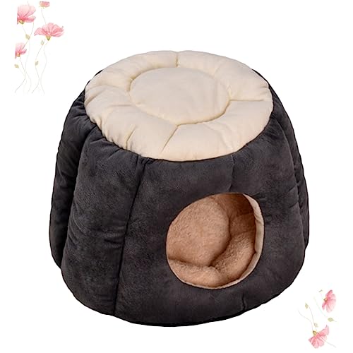 Kisangel Hundezelt Bett runder Tisch klein areobed Welpenzelte Chinchilla Rattenstreu waschbare kuschelhöhle cat cave Katzenhöhle Hundekorb Haustier Hundehütte Kaninchenkäfig Tasse umarmen von Kisangel