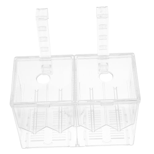 Kisangel Isolationsbox Für Aquarien Tank Fisch Futterspender Züchten Panzer Netz Aquarium Käfig Isolierboxen Für Aquarien Brutinkubatoren Für Aquarien Zuchthalter Acryl Transparent von Kisangel