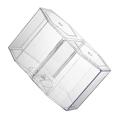 Kisangel Kasten Betta-Box Mini-Aquarium Inkubator KOT Aquarienversorgung Luft Haken Tiki Zubehör Aquarienfilter Pumpe Kanister Anlage Zucht Hält Fischversorgung Tür Für Transparent Plastik von Kisangel