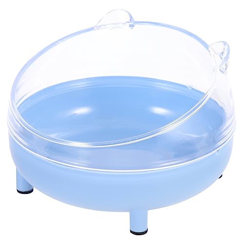 Kisangel Kasten Hamsterbad Wasserschale Hamstergerichte Rennmaus Toilette Hamsterzubehör Rennmaus-badeschale Sandbad Für Hamster Kleintiere Sandbad Toilette Rennmaus Badesand Blue Plastik von Kisangel